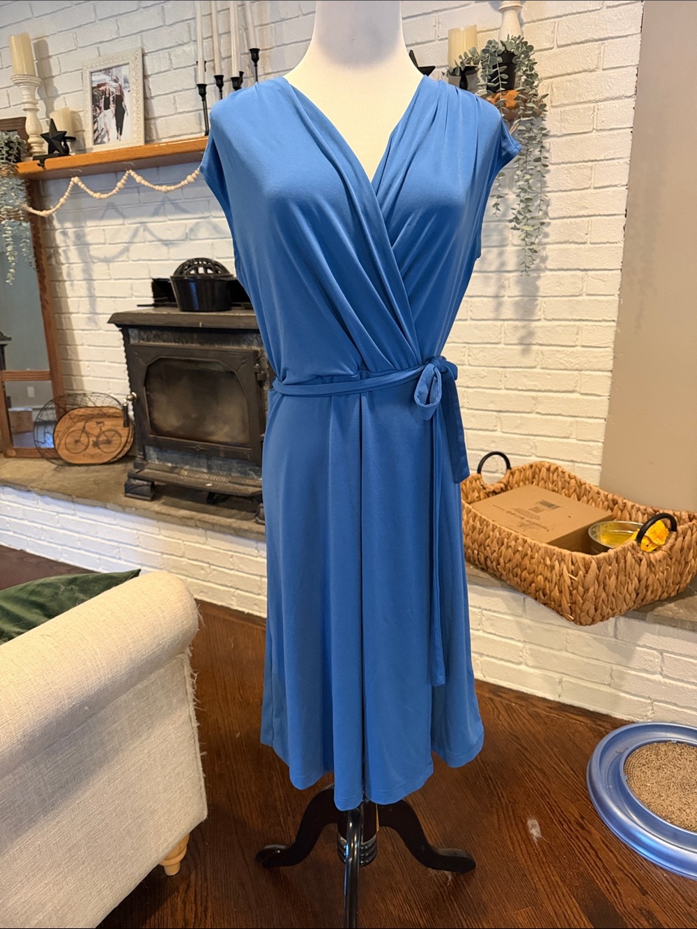 212 Collection Faux Wrap Dress | Size S